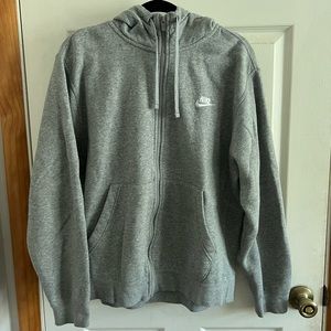 NIKE gray zip up SIZE M